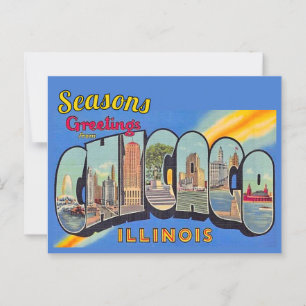 Seasons Greeting from Chicago  Postcard