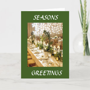 SEASONS GREETING PARTY SYLE JUST FOR YOU HOLIDAY CARD