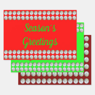 Season's Greetings 3-Pack Wrapping Paper