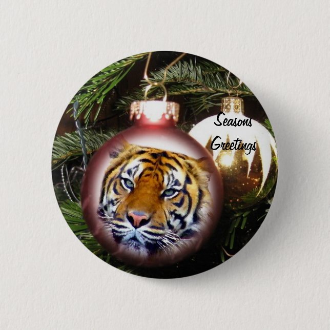 Seasons Greetings #5_ 6 Cm Round Badge (Front)