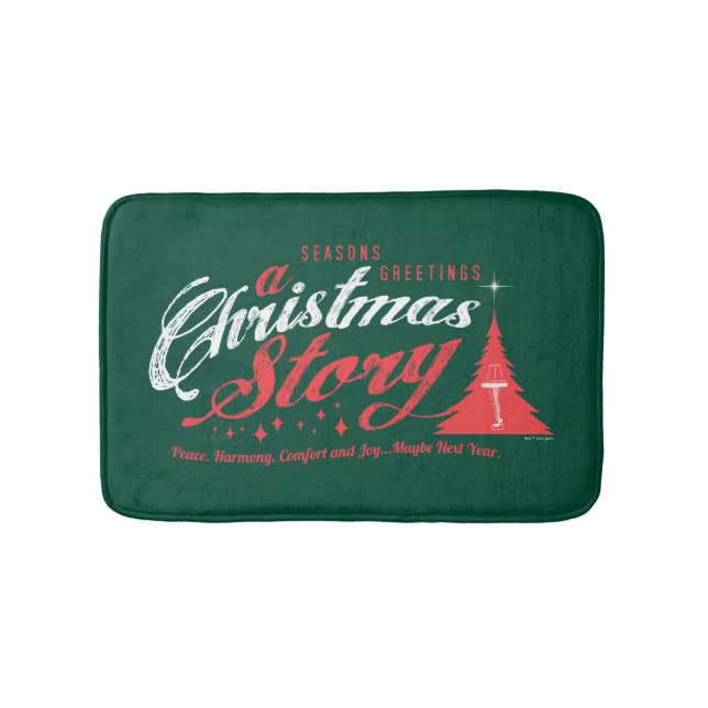 Season's Greetings - A Christmas Story Bath Mat (Front)