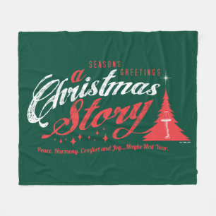 Season's Greetings - A Christmas Story Fleece Blanket