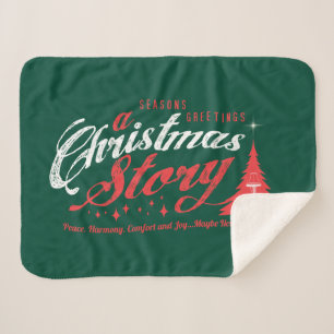Season's Greetings - A Christmas Story Sherpa Blanket