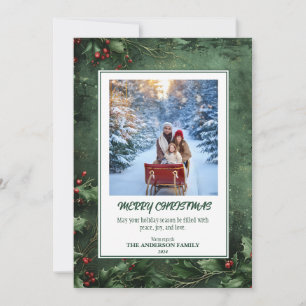 Season's Greetings: A Holly Jolly Christmas Holiday Card