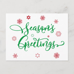 Season's Greetings   Add Your Photo Postcard