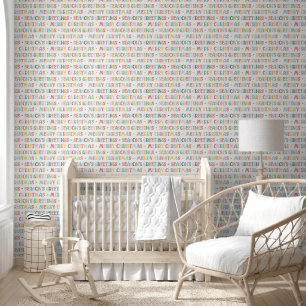 Season's Greetings and Merry Christmas Lettering Wallpaper