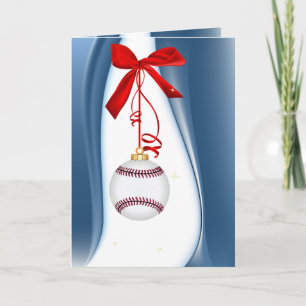 Season's Greetings Baseball Holiday Card