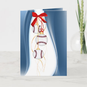 Season's Greetings Baseball Holiday Card