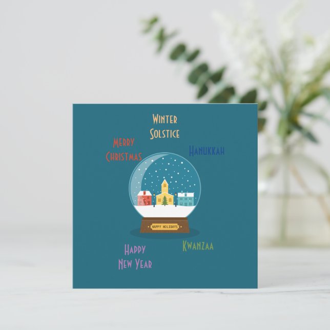 Season's Greetings  Card (Standing Front)