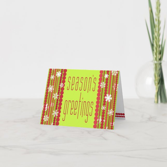 Season's Greetings Card Template (Front)