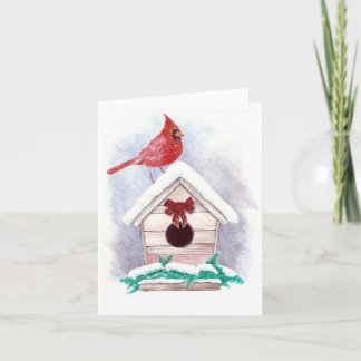 Seasons Greetings Cardinal  Card