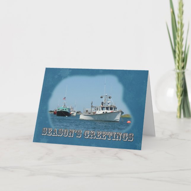 Season's Greetings - Chatham Harbour Boats Holiday Card (Front)