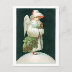 Season's Greetings - Christmas Angel Holiday Postcard