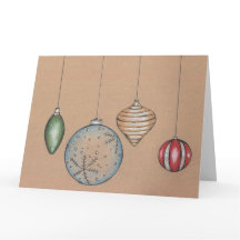 Season's Greetings Christmas Bulb Holiday Card