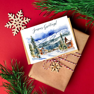 Seasons greetings Christmas Colorado Postcard