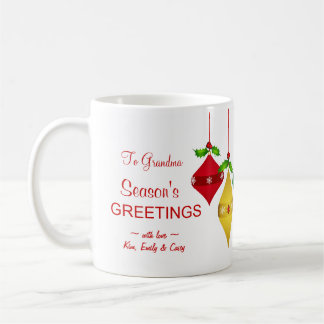 Season's Greetings Christmas Holiday Photo Mug