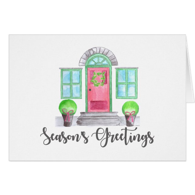 Season's Greetings Christmas home (Front Horizontal)