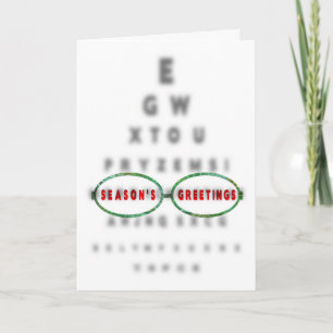 SEASON'S GREETINGS (Christmas)Optometrist's Office Holiday Card