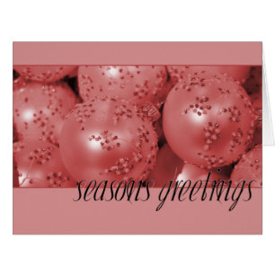 Season's Greetings Christmas Ornaments