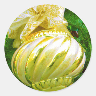 Seasons Greetings_ Classic Round Sticker