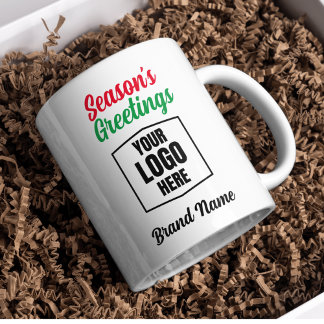 Season's Greetings Client Thank You Christmas Gift Coffee Mug