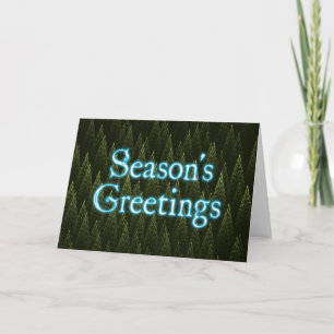 Season's Greetings - Conifers Holiday Card