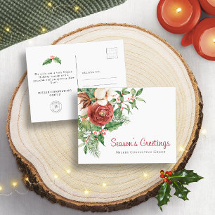 Season's Greetings Corporate Holiday Postcard