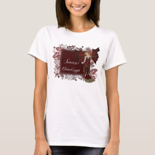 Season's Greetings Dark Fairy - Fantasy T-Shirt