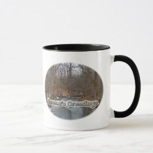 Season's Greetings Deep Creek in Ice Mug