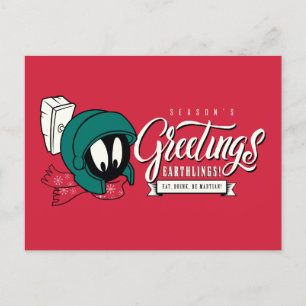 Season's Greetings, Earthlings! Holiday Postcard