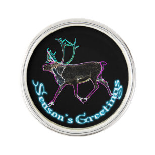 Season's Greetings - Electric Caribou Lapel Pin