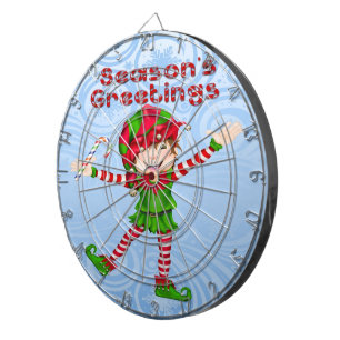 Season's Greetings Elf Dart Board