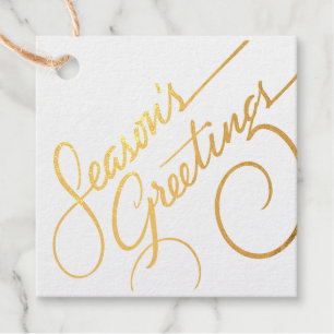 Season's Greetings Favour Tags