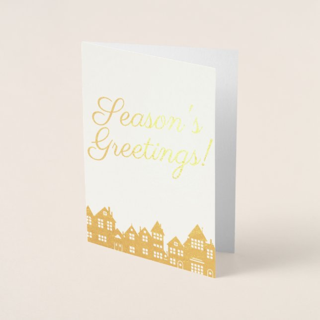 Seasons Greetings Foil Card (Front)