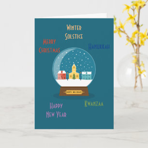 Season's Greetings Folded Greeting Card