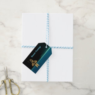 Season's Greetings - Fractal Inuit Hunter Gift Tags