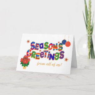 Season's Greetings from All of Us Holiday Card