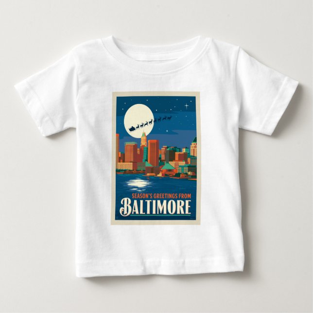 Season's Greetings from Baltimore Baby T-Shirt (Front)