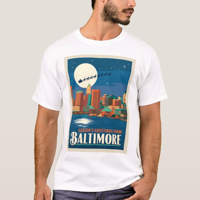 Season's Greetings from Baltimore T-Shirt (Front)