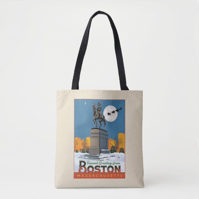 Season's Greetings From Boston Common! Tote Bag (Front)