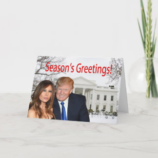 Season's Greetings from Donald and Melania Holiday Card