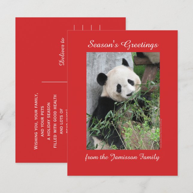 Seasons Greetings from Family, Postcard (Front/Back)
