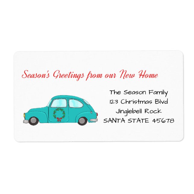 Season's Greetings from new home label (Front)