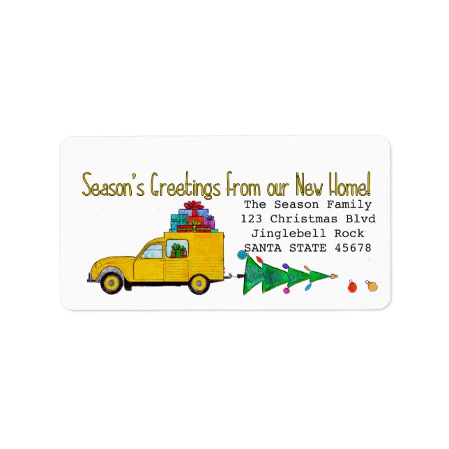 Season's Greetings from new home label (Front)