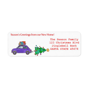 Season's Greetings from new home label Return Address Label