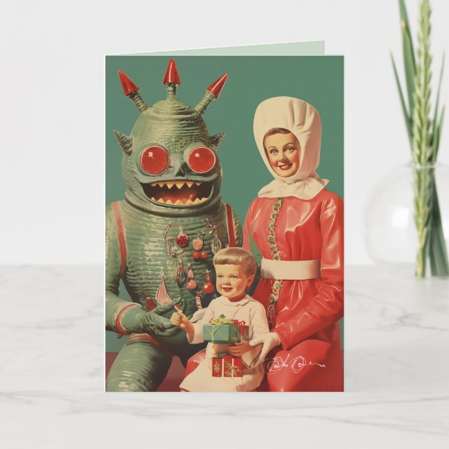 Season's Greetings From Our Family Holiday Card (Front)