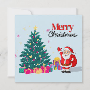 Season's Greetings from Santa Holiday Card