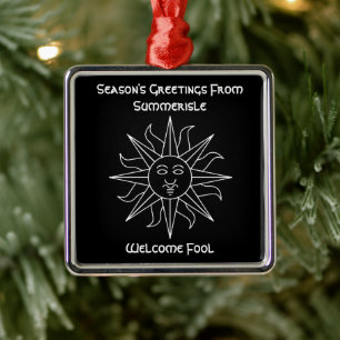 Season's Greetings from Summerisle Wicker Man Metal Ornament