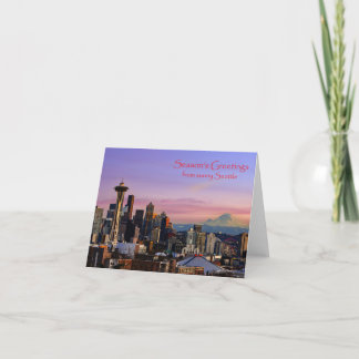 Season's Greetings from sunny Seattle Holiday Card
