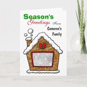 Season's Greetings Gingerbread Card